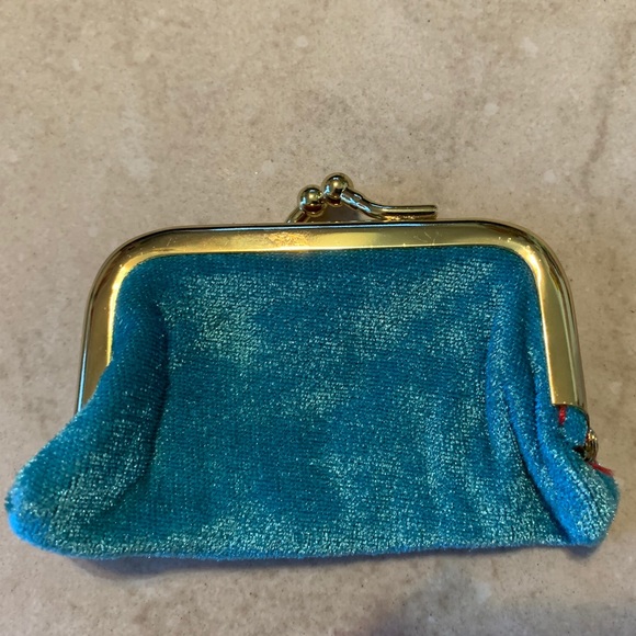 Blue Velvet Coin Purse - Picture 1 of 2